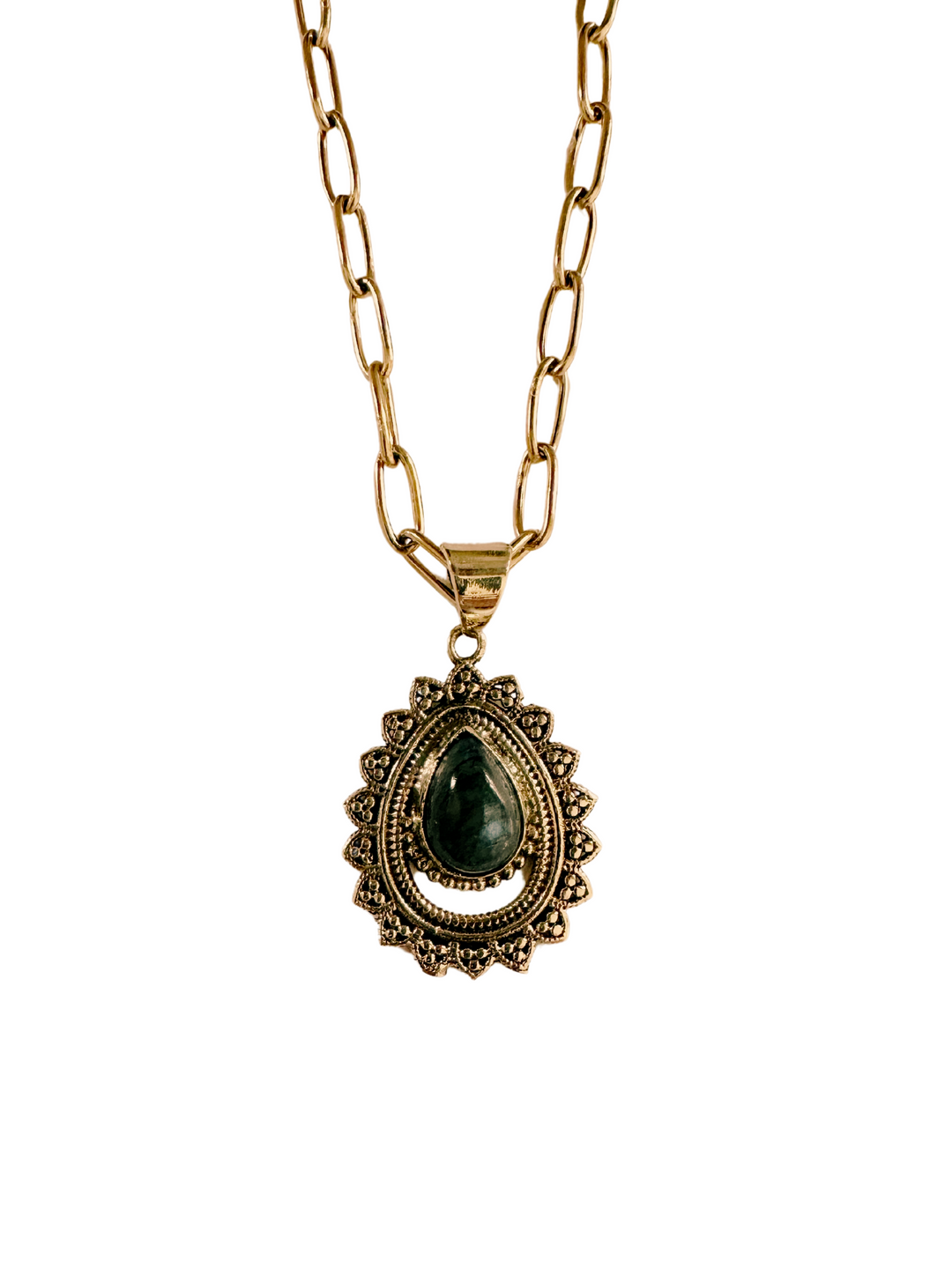 Mystic Aura Labradorite Pendant