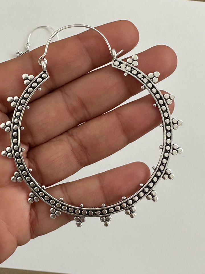Eta Silver Hoop