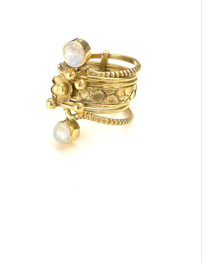 Ekta Gemstone Ring Moonstone