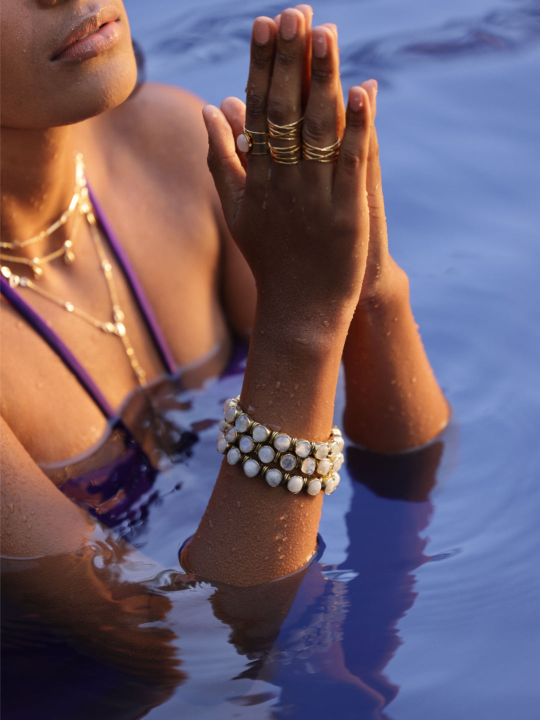Charo Moonstone Cuff