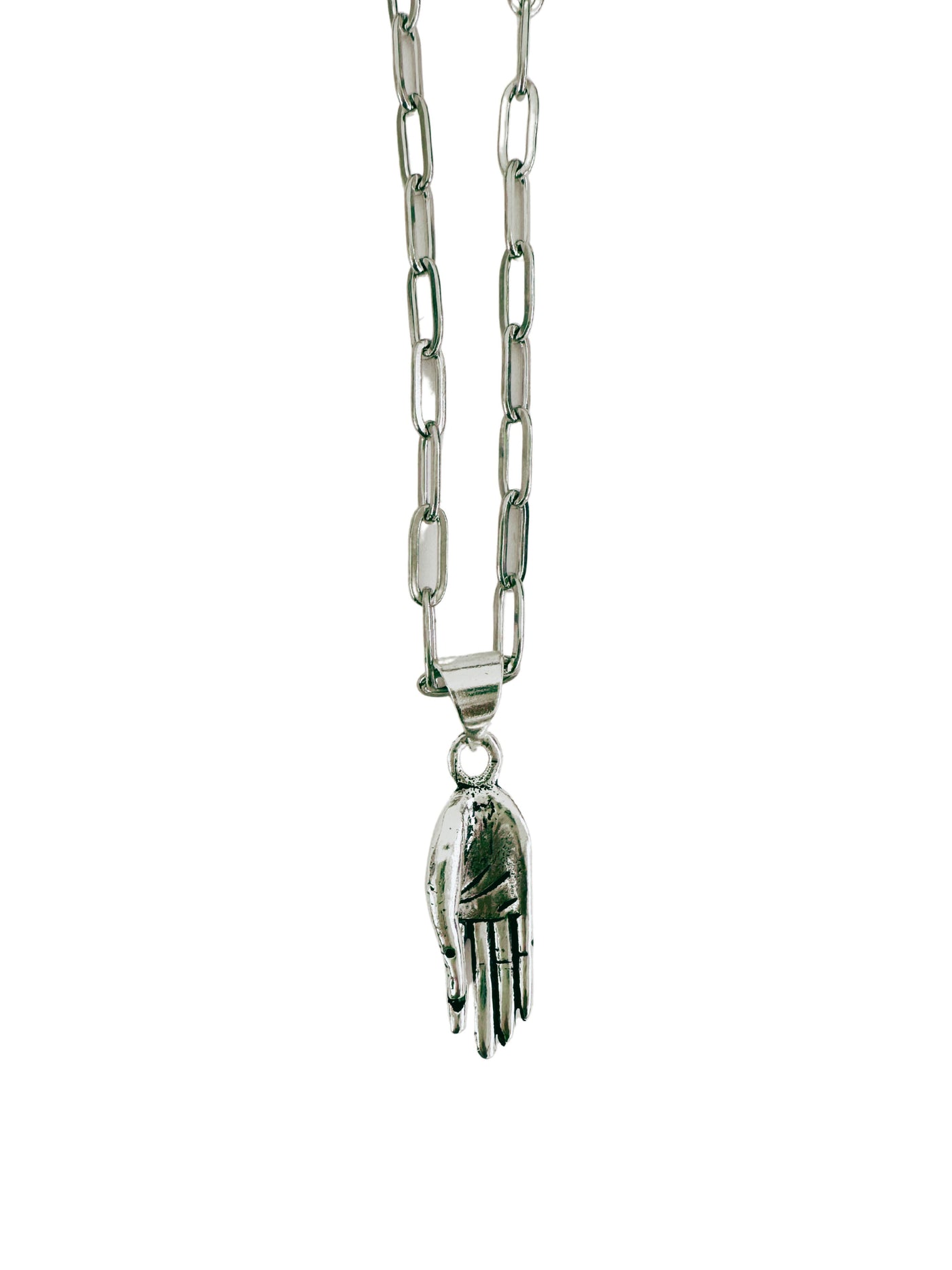 Mai blessing Hand Silver Necklace
