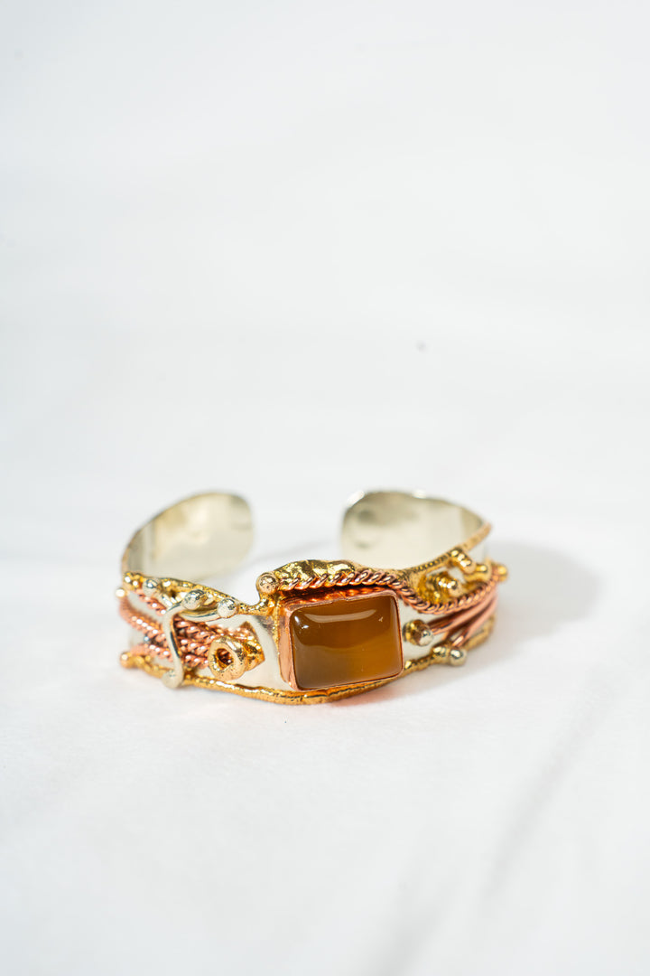 Gemstone Brutalist Cuff