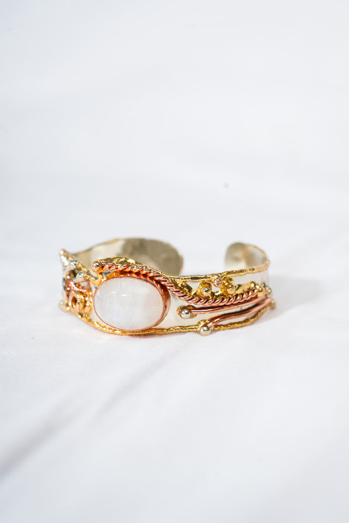 Gemstone Brutalist Cuff