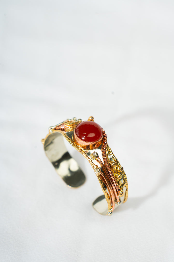 Gemstone Brutalist Cuff