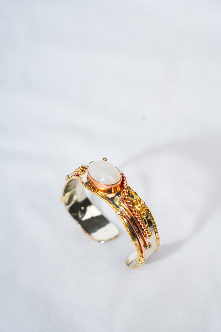 Gemstone Brutalist Cuff