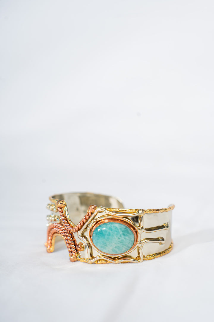 Gemstone Brutalist Cuff