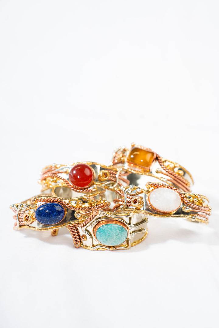 Gemstone Brutalist Cuff