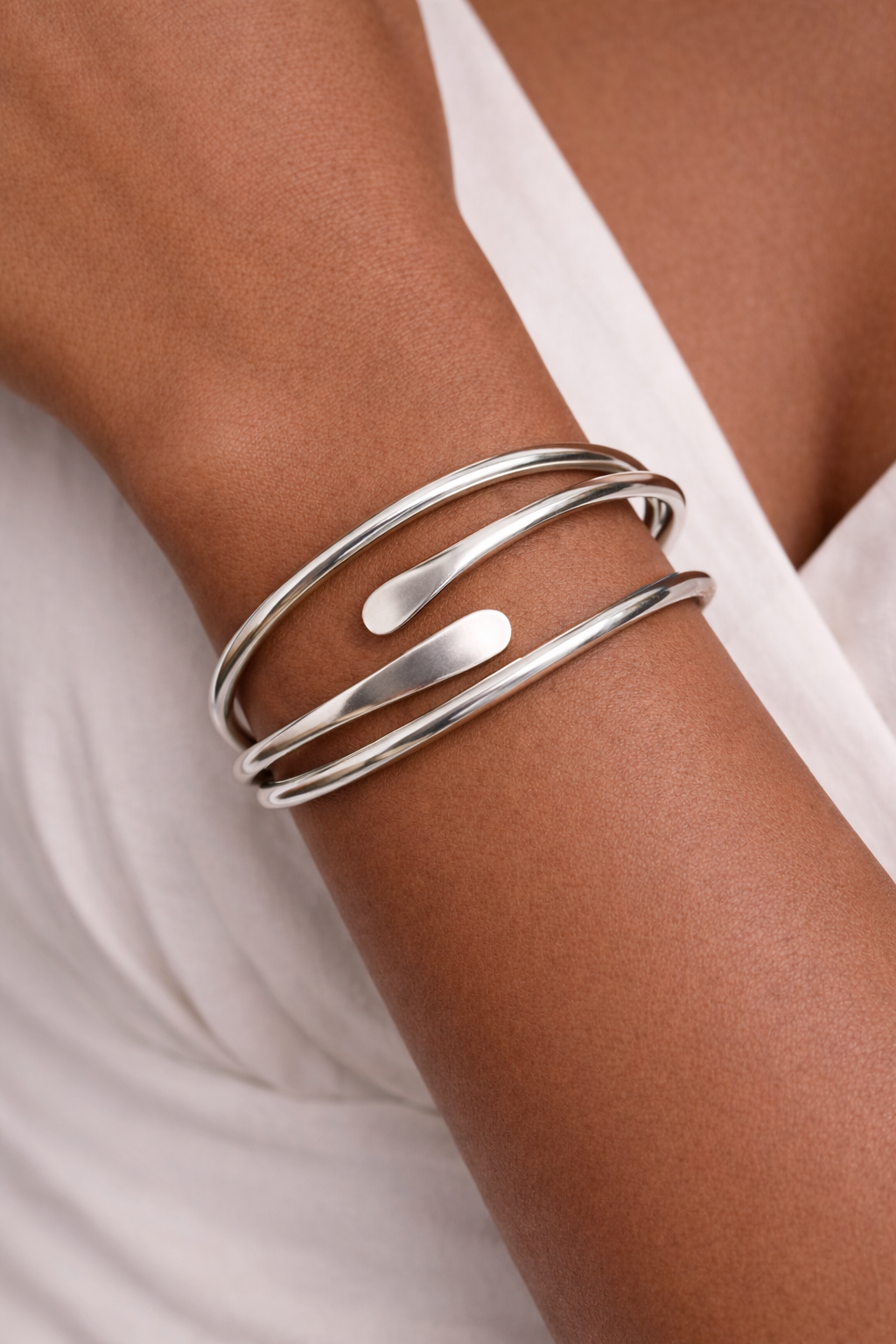 Silver Coil Bangle – Boho Gal Jewelry Silver Coil Bangle – Boho Gal Jewelry