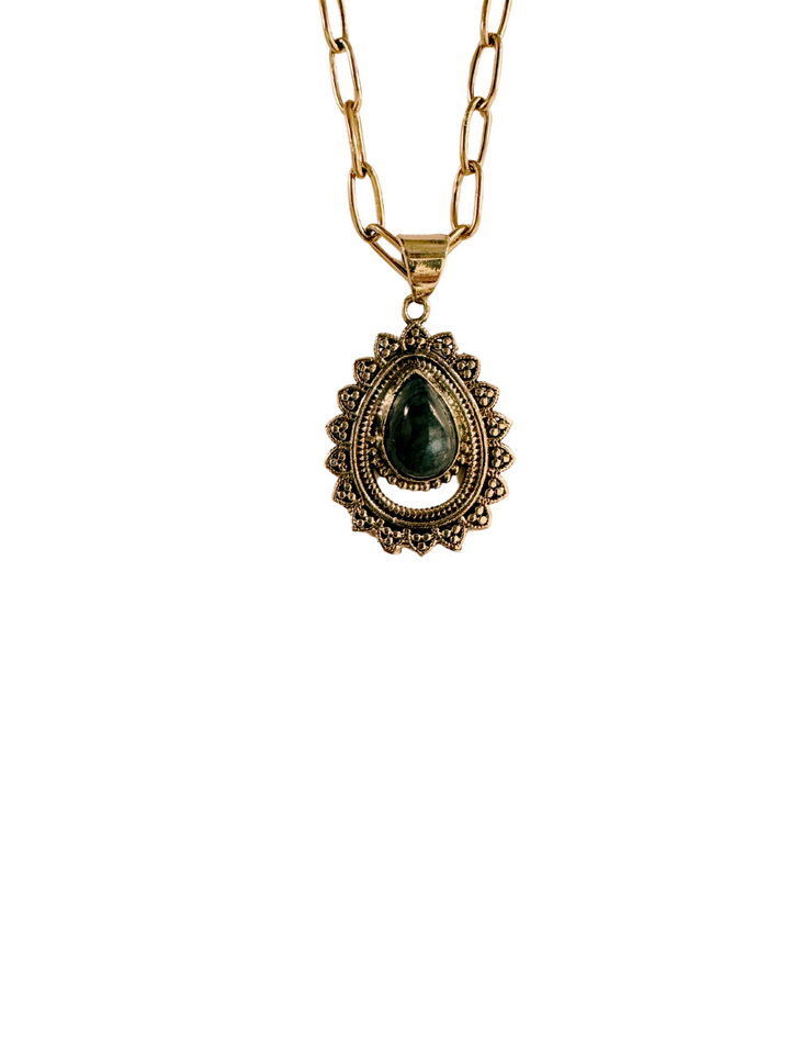 Mystic Aura Labradorite Pendant