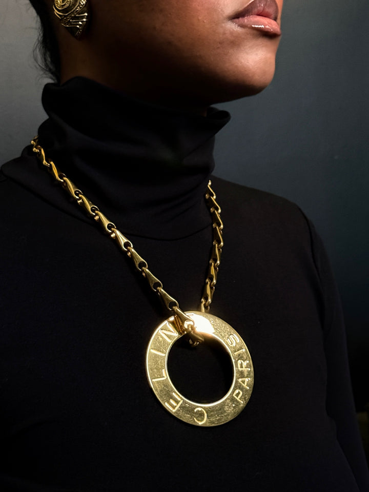 1990's Vintage Large Celine Necklace