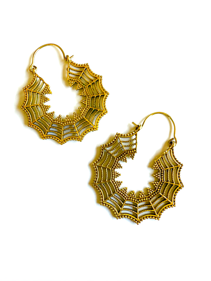 Lareena Brass Hoop