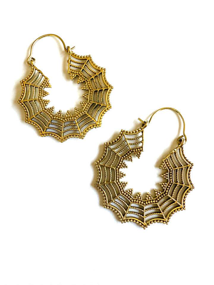 Lareena Brass Hoop