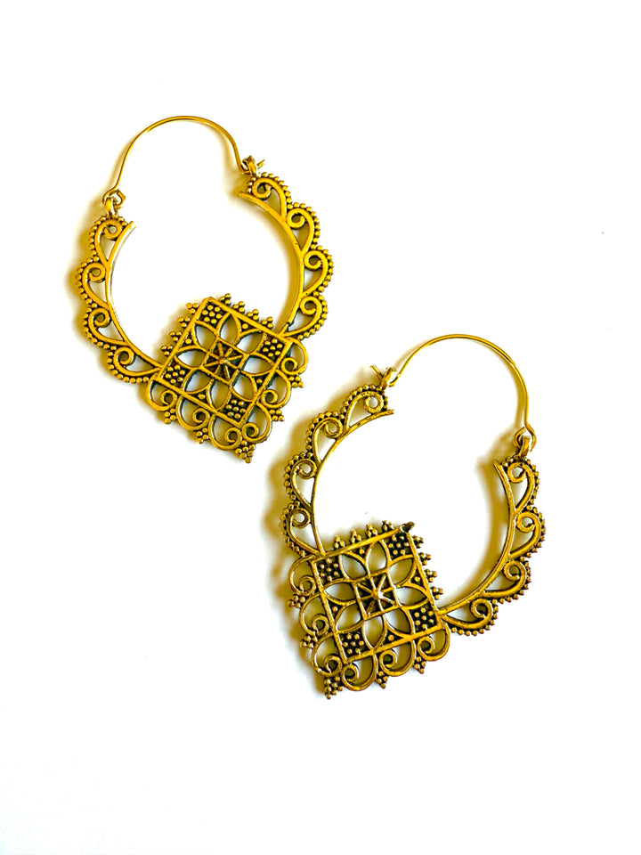 Erita Brass Hoop