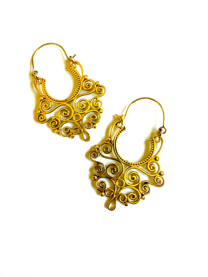 Aria Brass Hoop