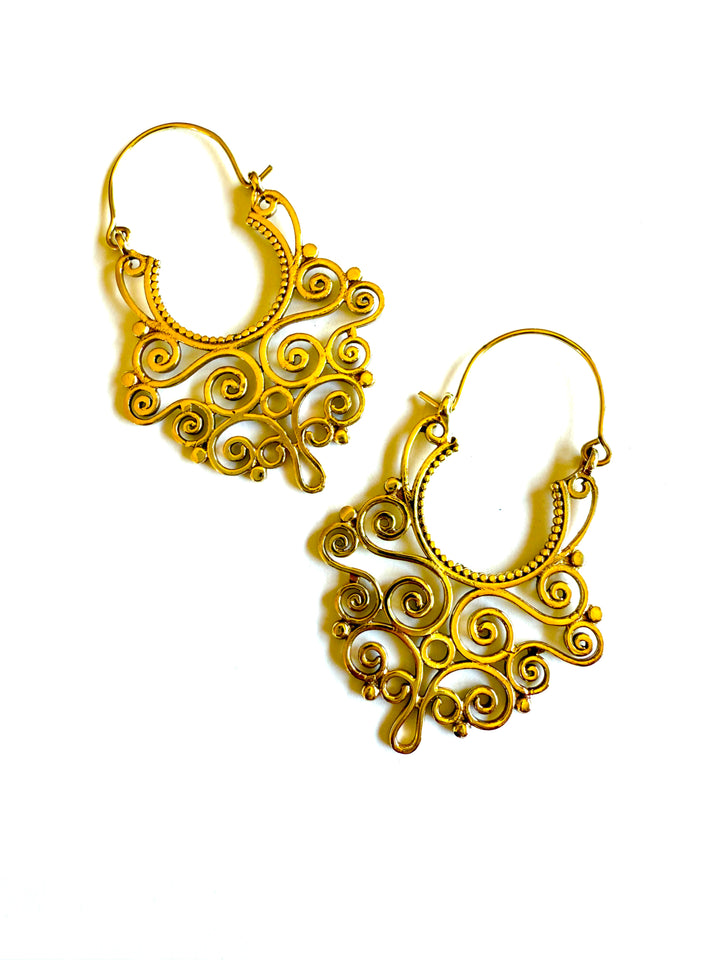 Aria Brass Hoop