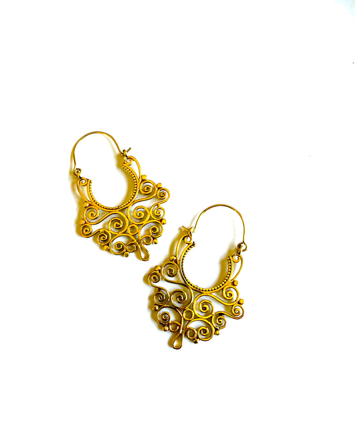 Aria Brass Hoop