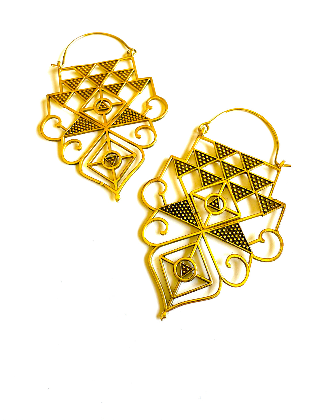 Raina Brass Hoop