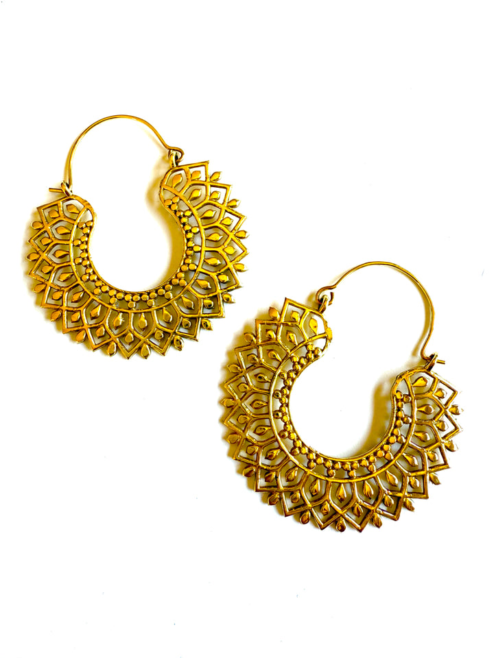 Tanya Brass Hoop