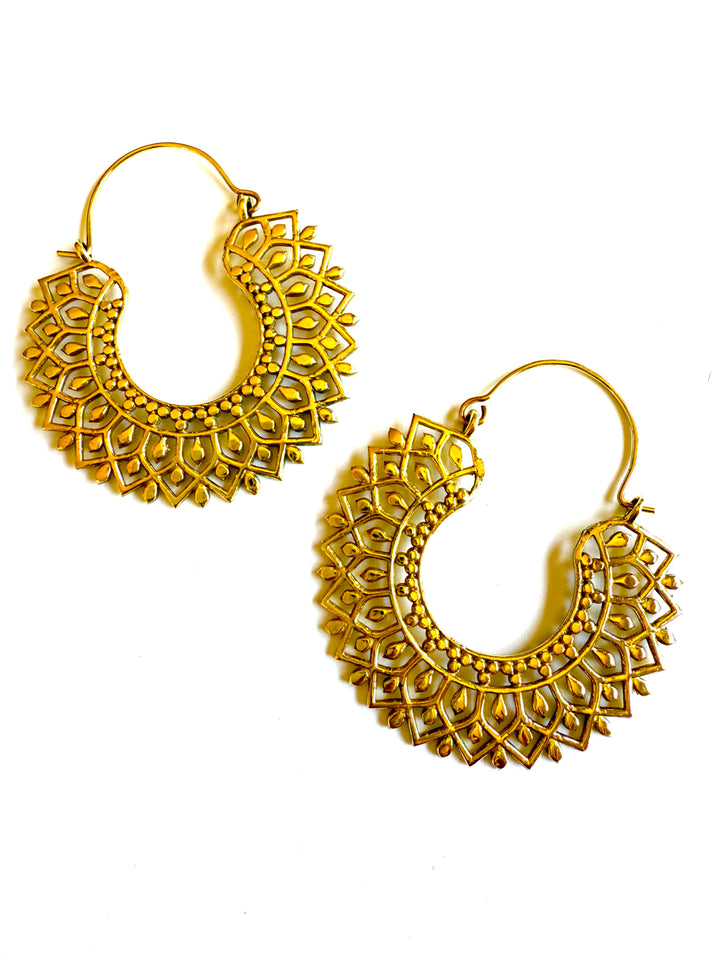 Tanya Brass Hoop