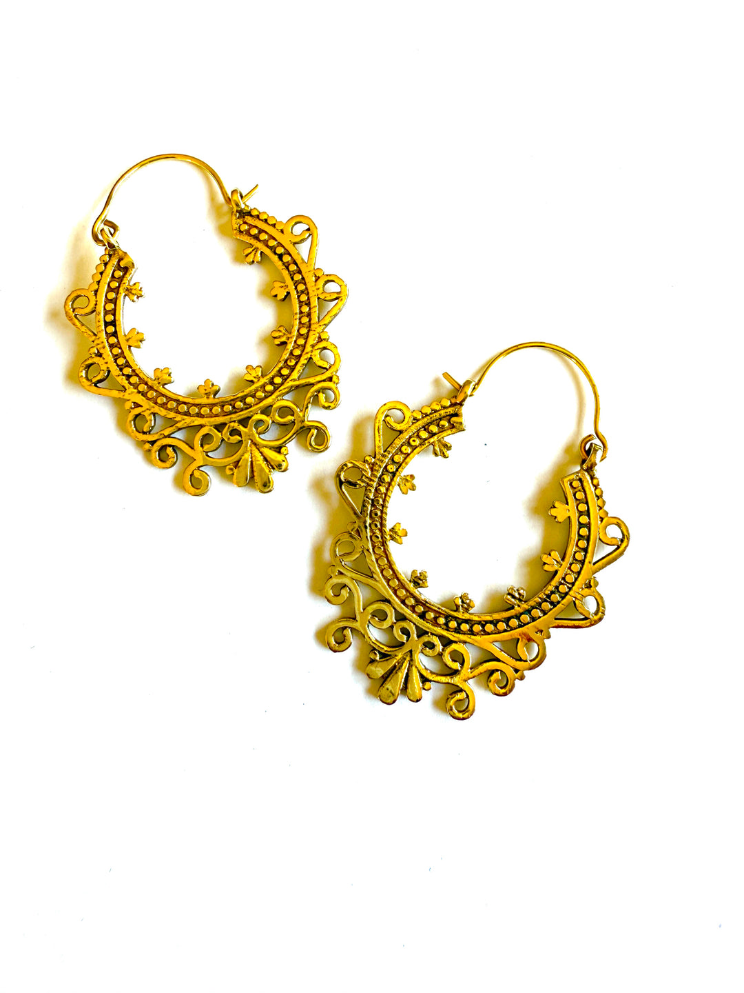 Elah Brass Hoop