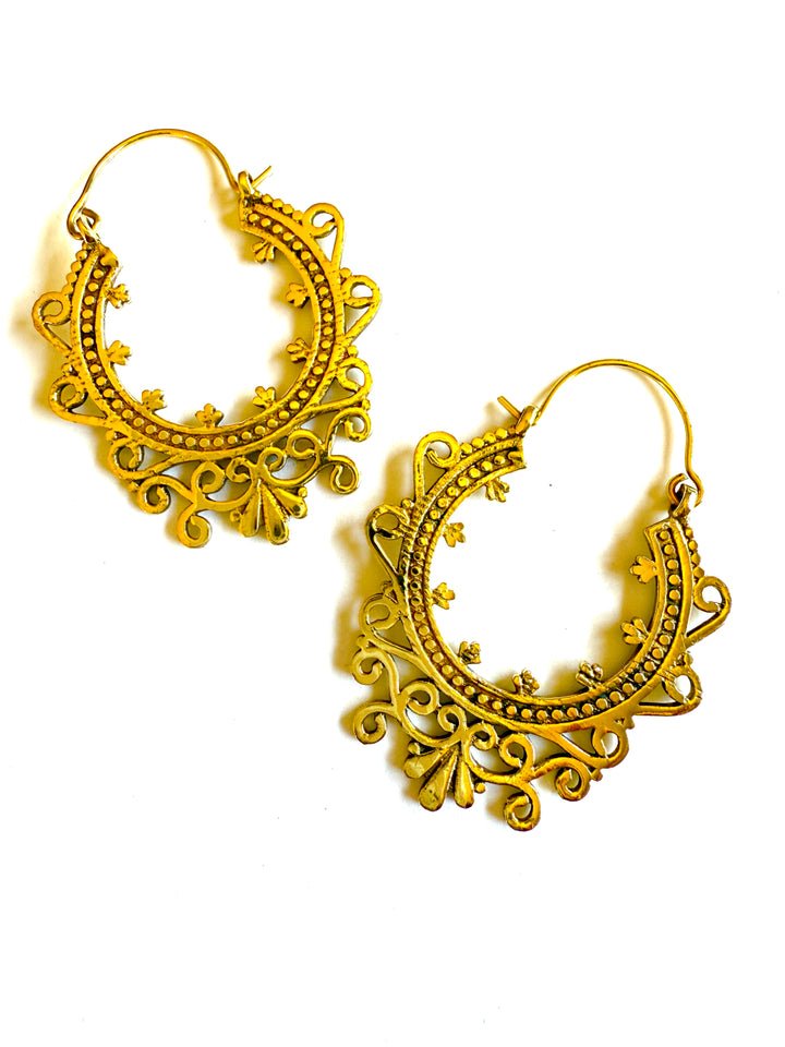 Elah Brass Hoop