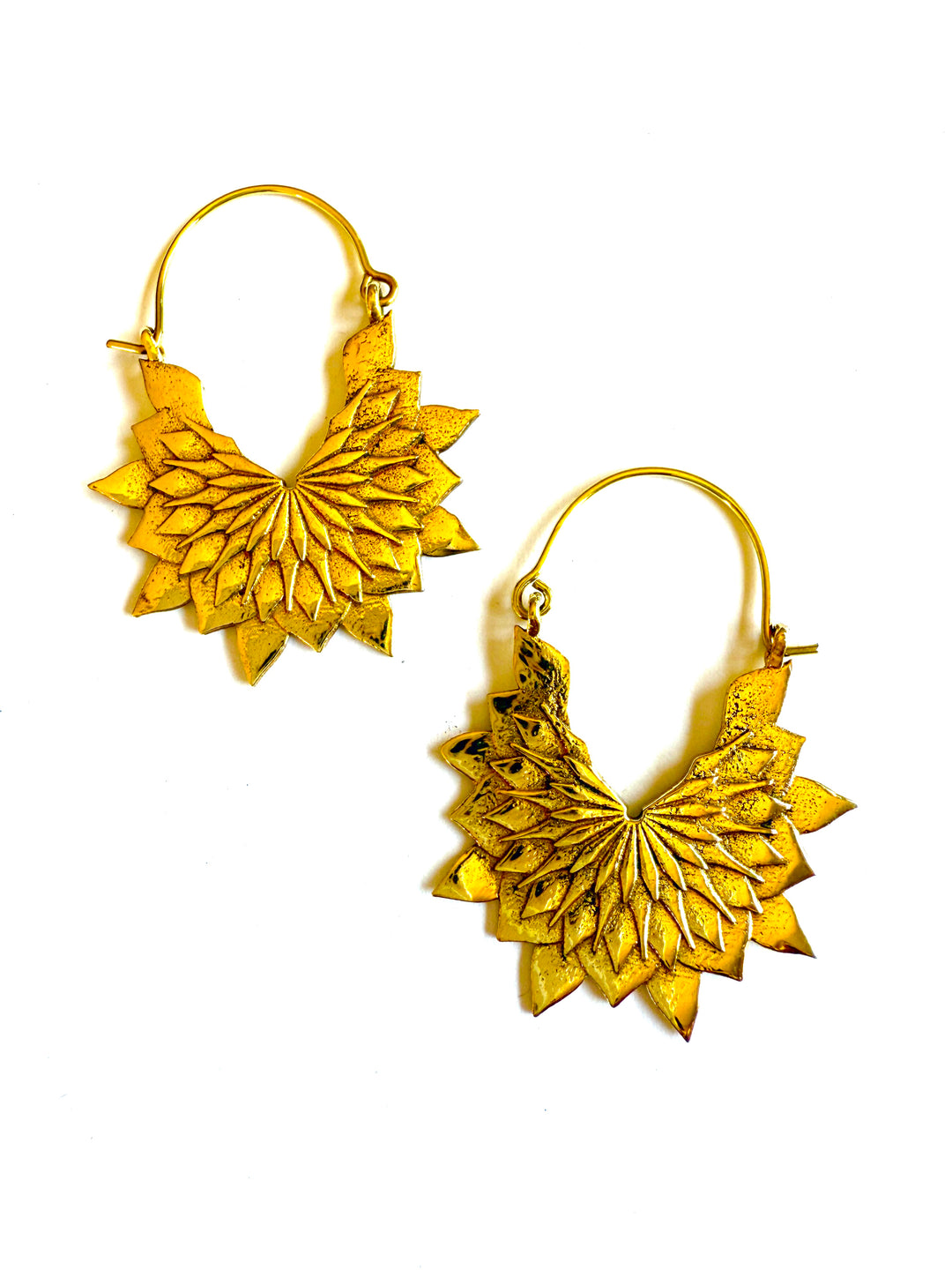 Daria Brass Hoop