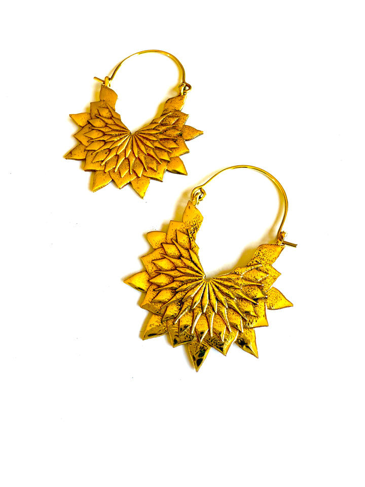 Daria Brass Hoop