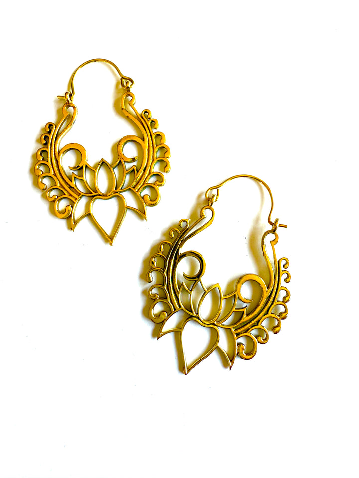 Sakina Brass Hoop