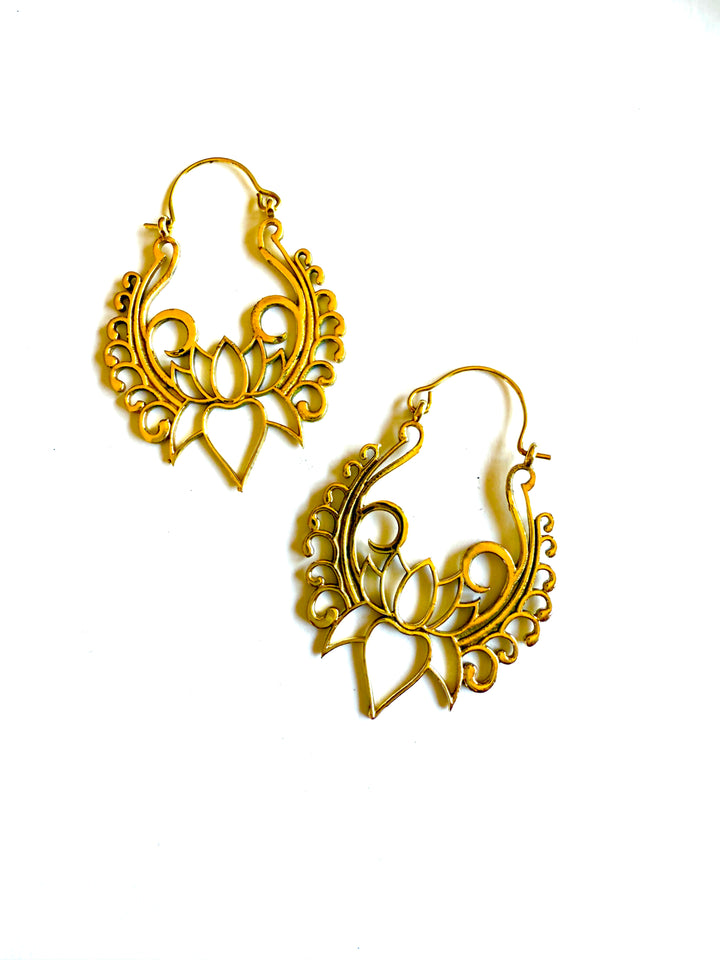 Sakina Brass Hoop