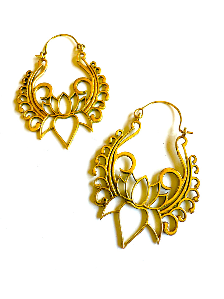 Sakina Brass Hoop
