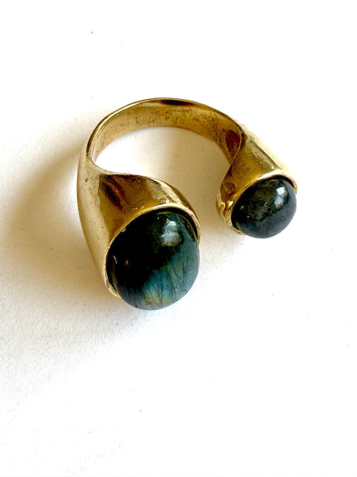 Jia Labradorite Adjustable Ring