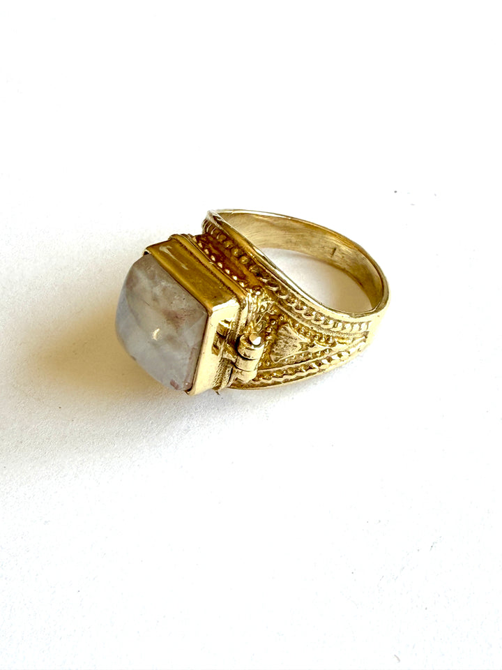 Sia Moonstone Locket Ring