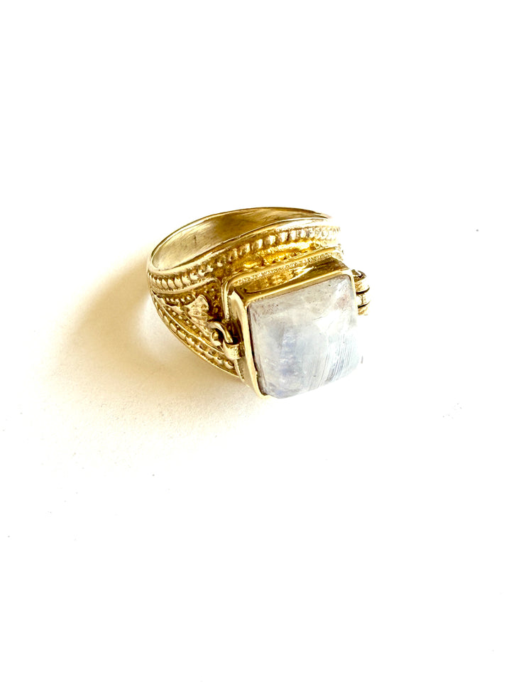 Sia Moonstone Locket Ring