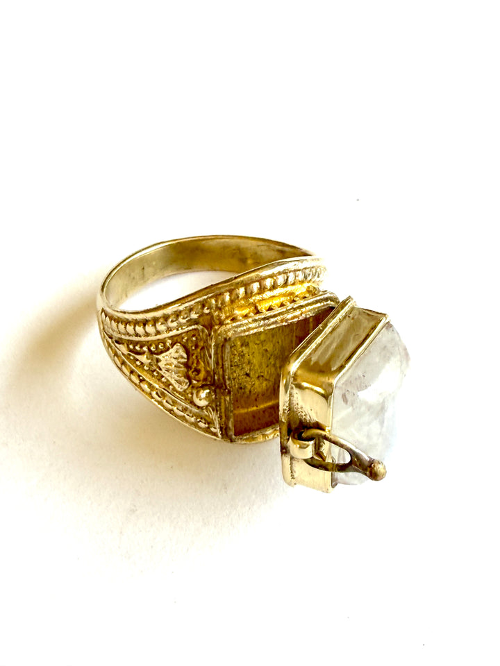 Sia Moonstone Locket Ring