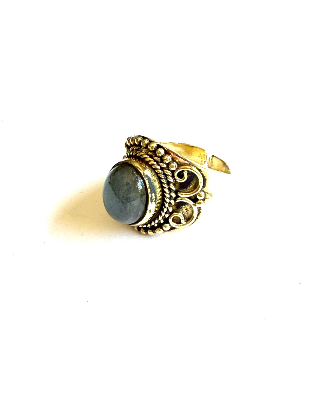 Kira Labradorite Adjustable Ring