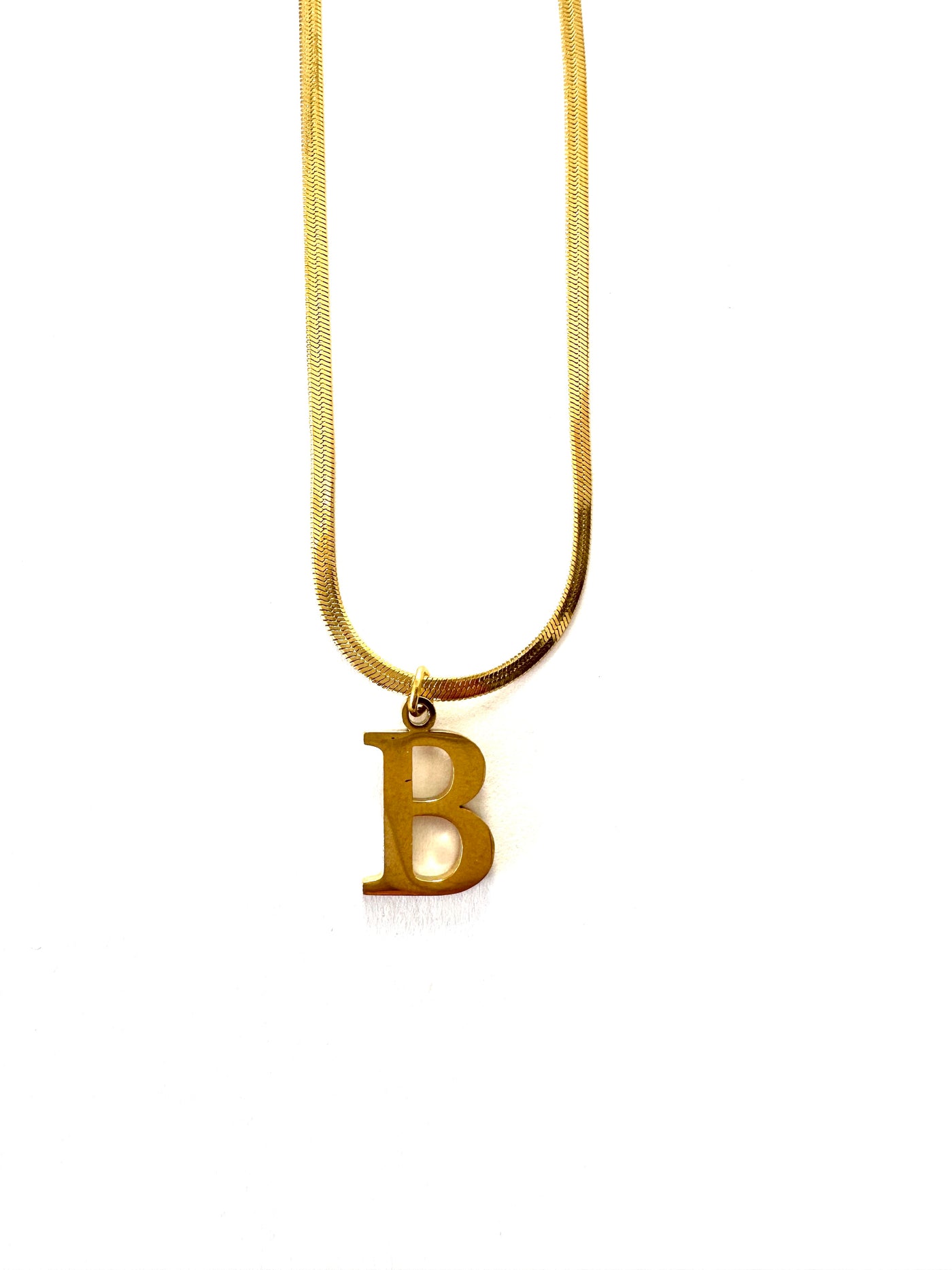 Signature Letter Charm Necklace