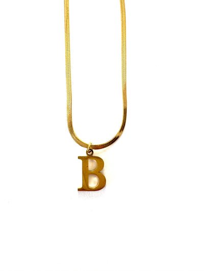 Signature Letter Charm Necklace