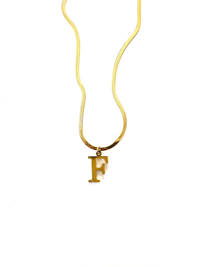 Signature Letter Charm Necklace