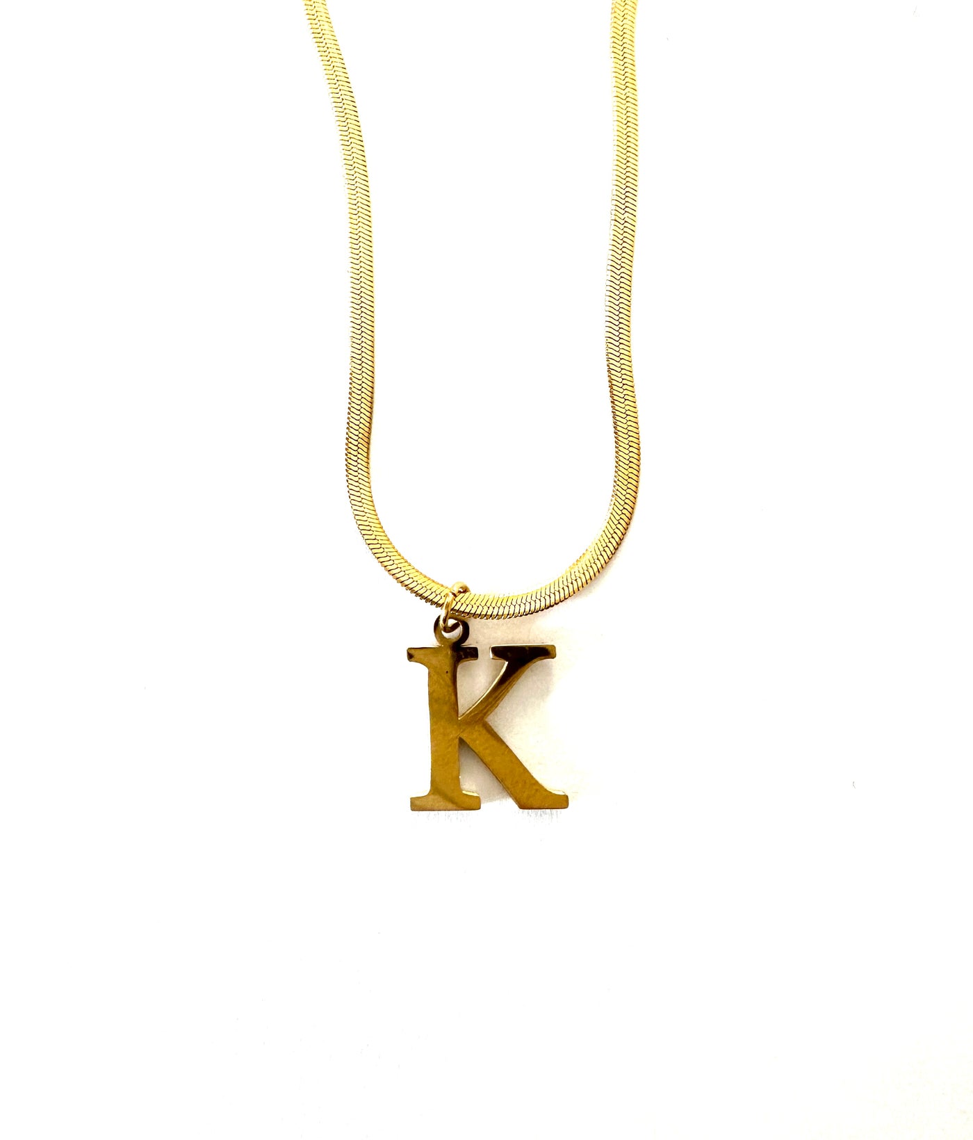 Signature Letter Charm Necklace