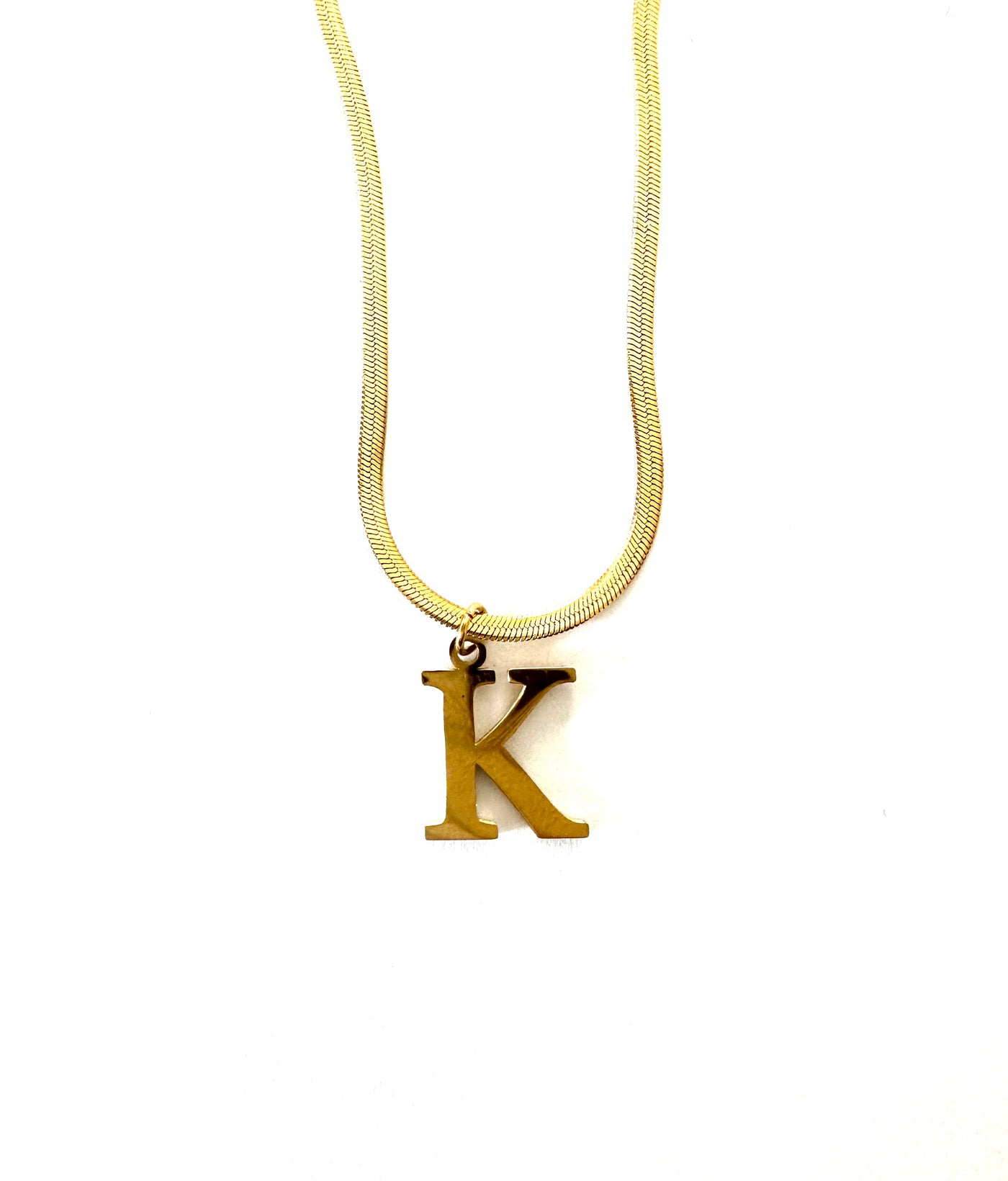 Signature Letter Charm Necklace