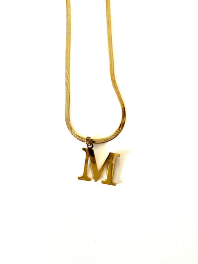 Signature Letter Charm Necklace