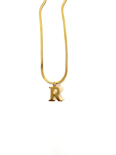 Signature Letter Charm Necklace