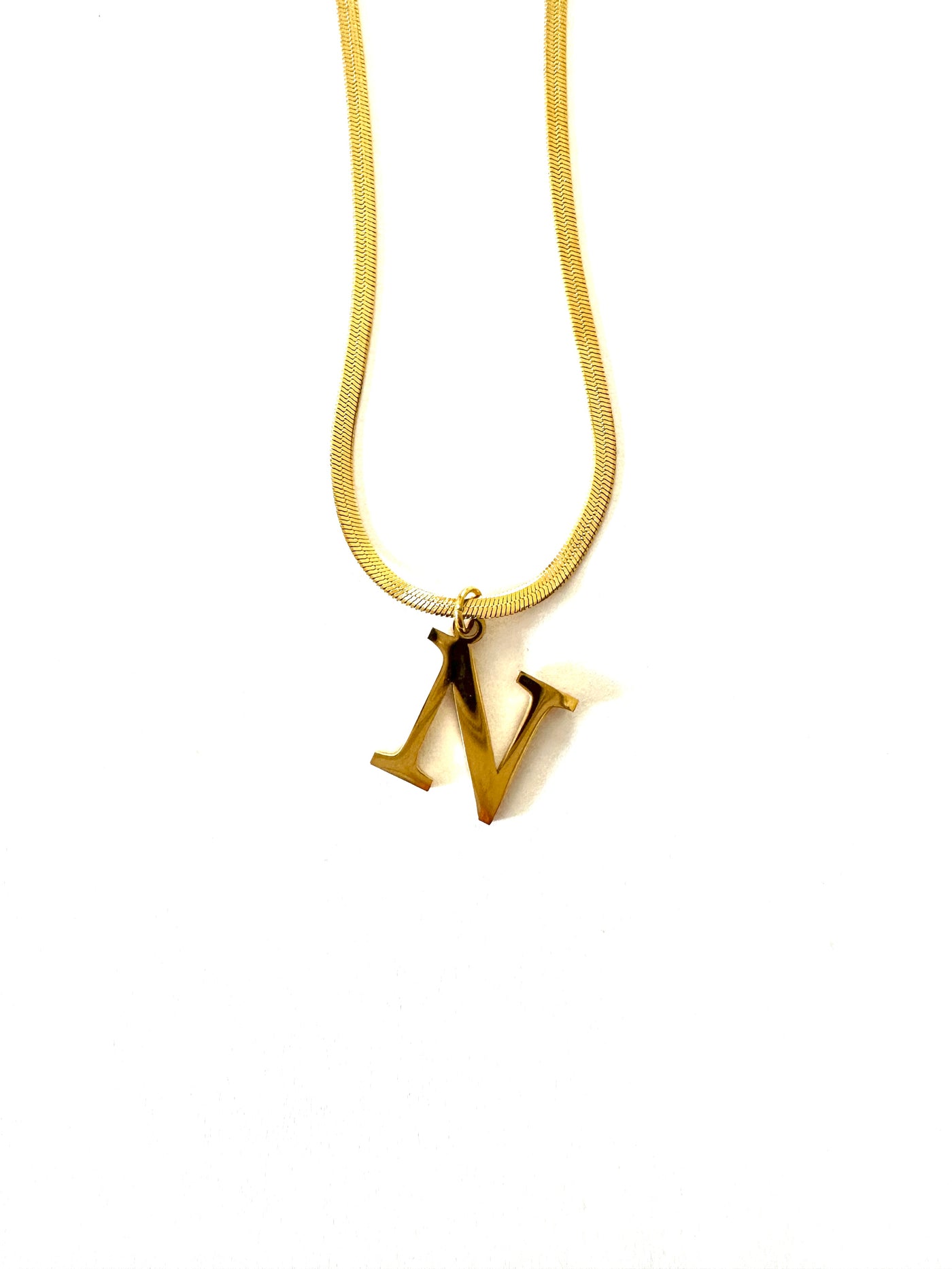 Signature Letter Charm Necklace