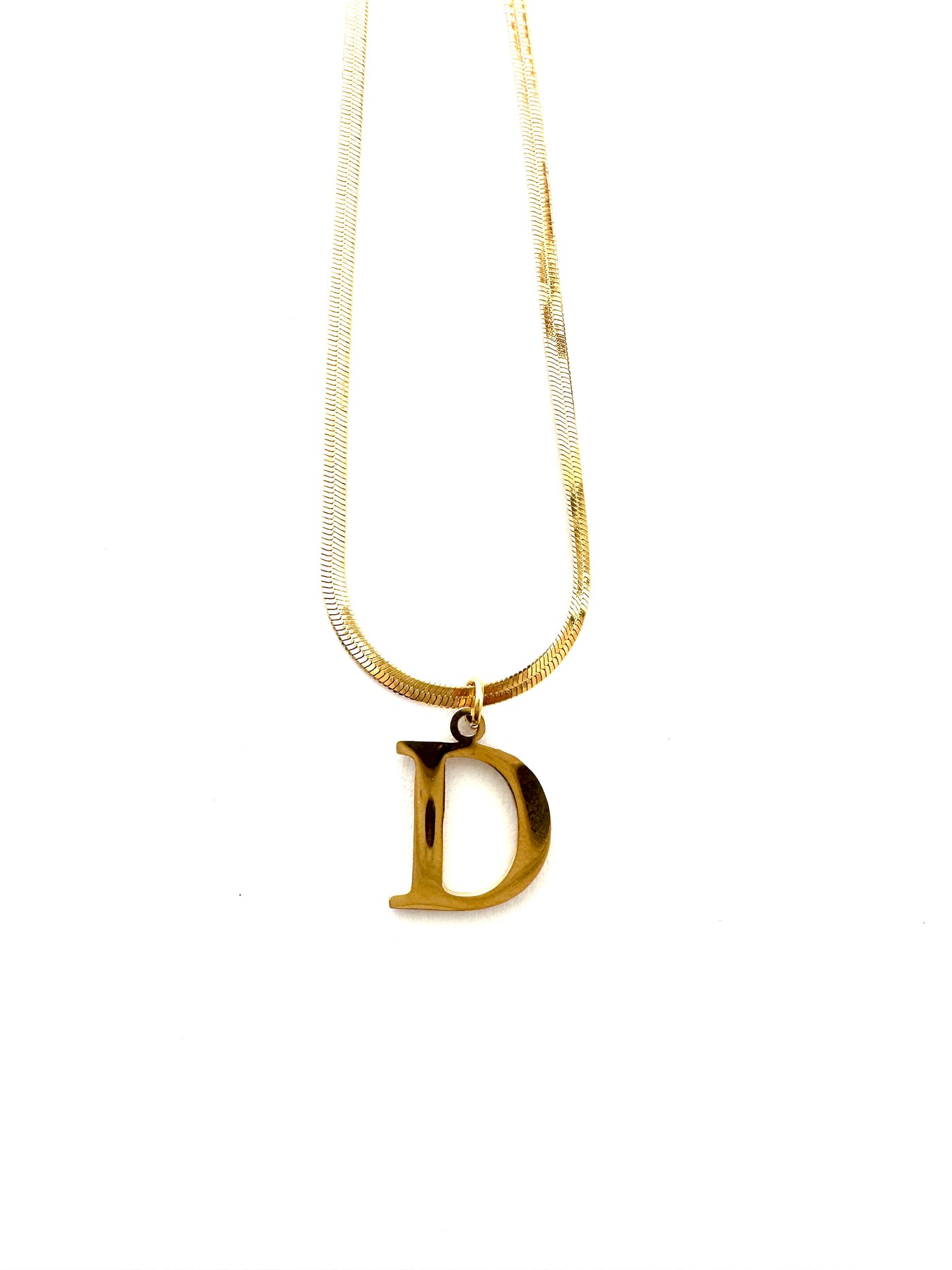 Signature Letter Charm Necklace