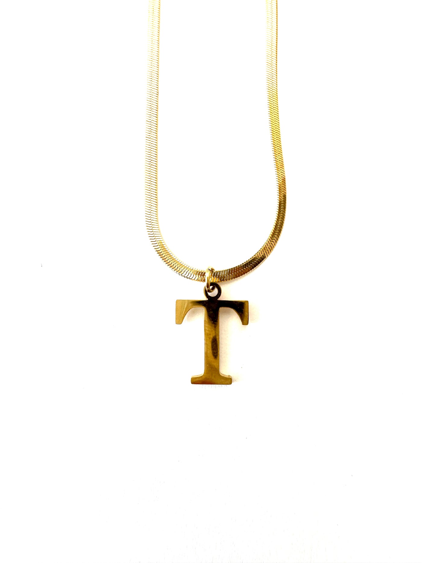 Signature Letter Charm Necklace