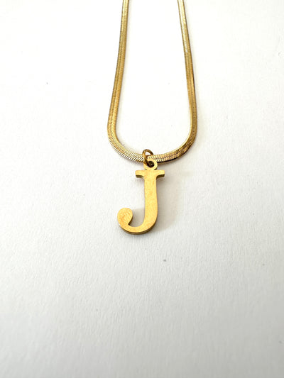 Signature Letter Charm Necklace