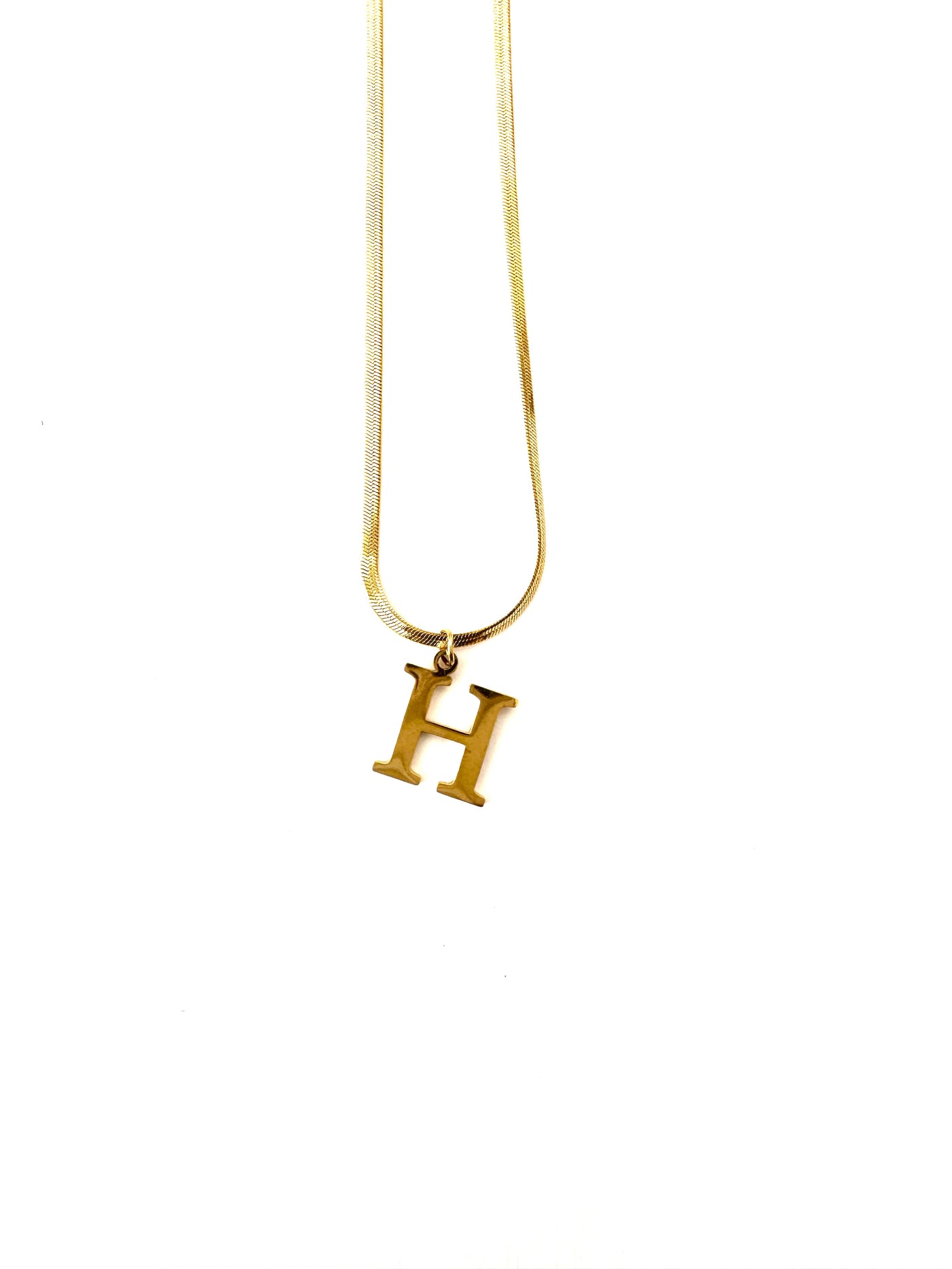 Signature Letter Charm Necklace