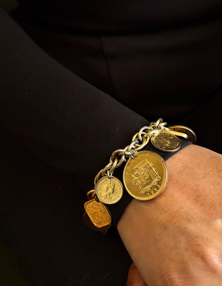 1986 Vintage Franklin Mint Golden Caribbean Bracelet