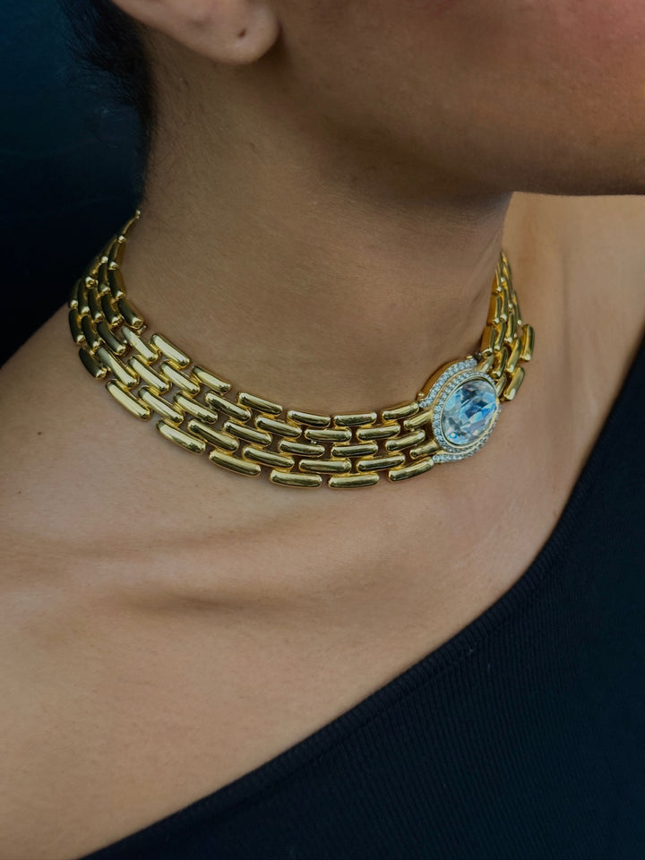 1980's Vintage Givenchy Statement Collar Necklace