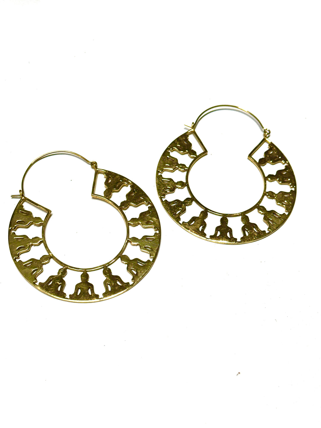 Buddha Brass Hoop